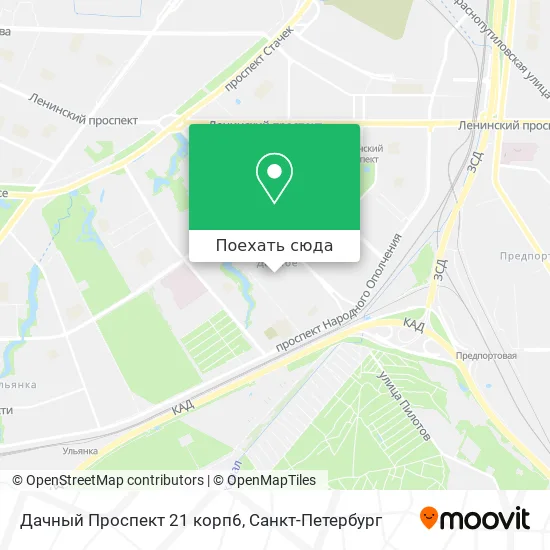 Карта Дачный Проспект 21 корп6