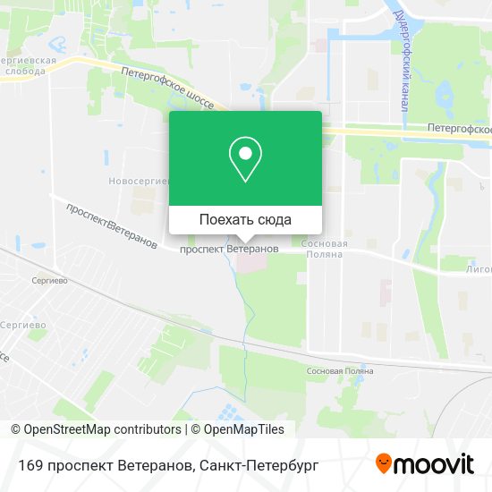 Карта 169 проспект Ветеранов