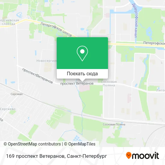 Карта 169 проспект Ветеранов