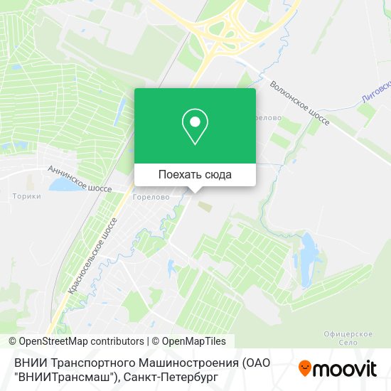 Карта ВНИИ Транспортного Машиностроения (ОАО "ВНИИТрансмаш")
