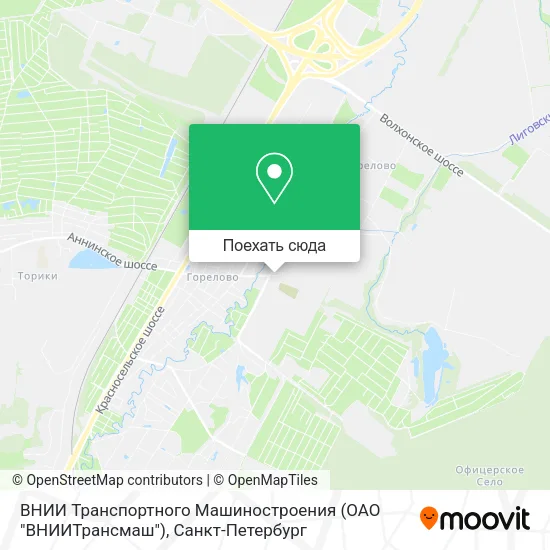 Карта ВНИИ Транспортного Машиностроения (ОАО "ВНИИТрансмаш")