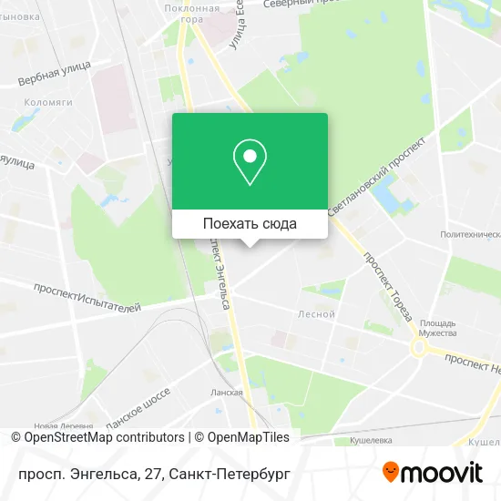 Карта просп. Энгельса, 27