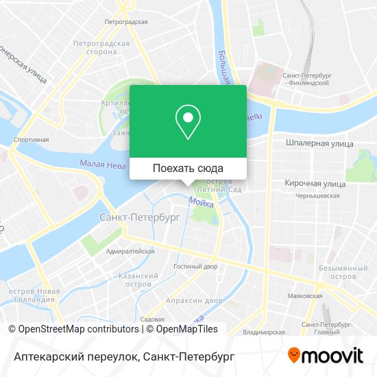 Карта Аптекарский переулок