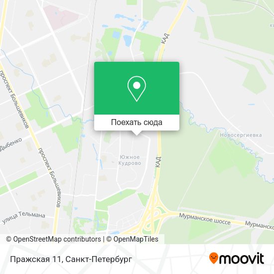 Карта Пражская 11