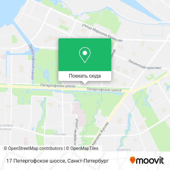 Карта 17 Петергофское шоссе