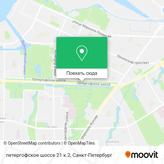 Карта петергофское шоссе 21 к.2