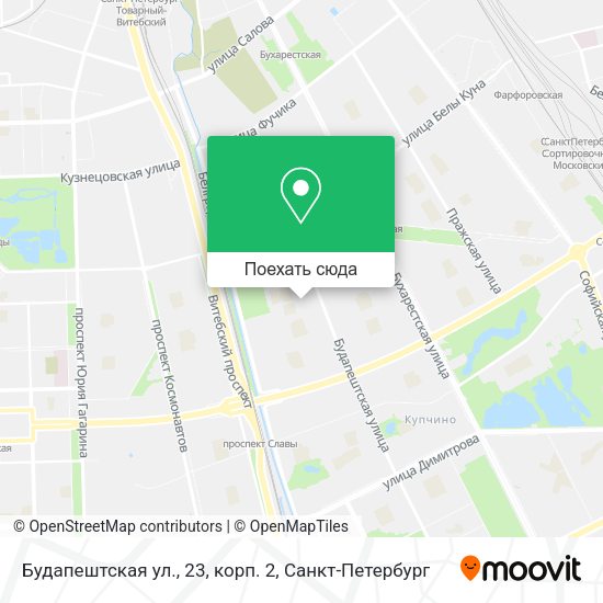 Карта Будапештская ул., 23, корп. 2