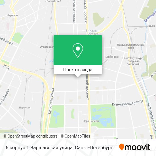 Карта 6 корпус 1 Варшавская улица