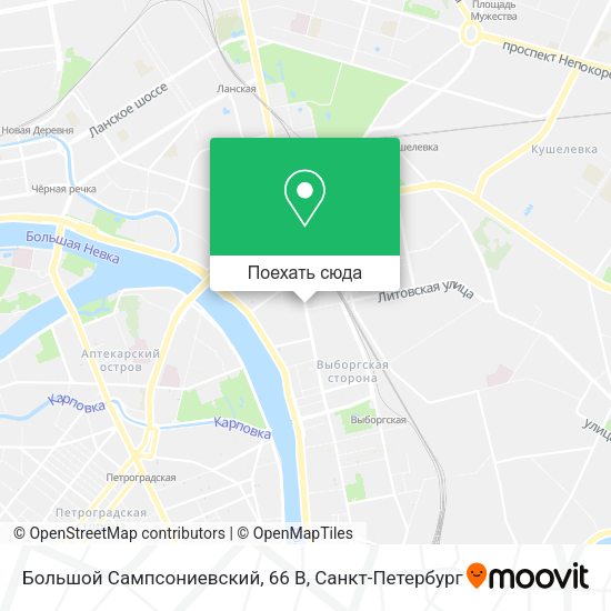 Карта Большой Сампсониевский, 66 В