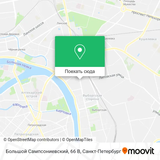 Карта Большой Сампсониевский, 66 В
