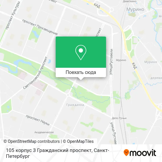Карта 105 корпус 3 Гражданский проспект