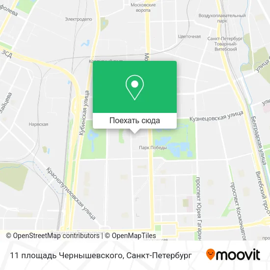 Карта 11 площадь Чернышевского