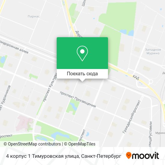 Карта 4 корпус 1 Тимуровская улица