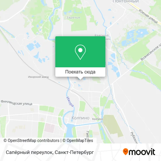 Карта Сапёрный переулок