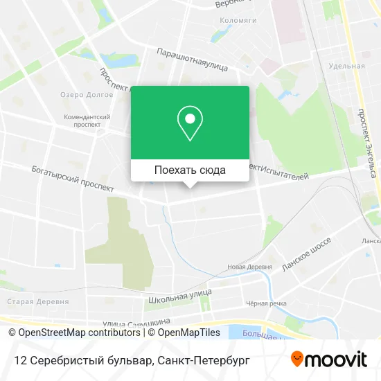 Карта 12 Серебристый бульвар