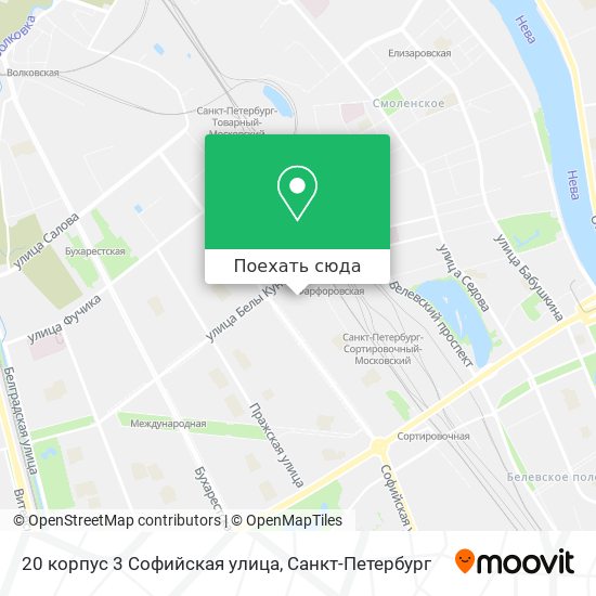 Карта 20 корпус 3 Софийская улица