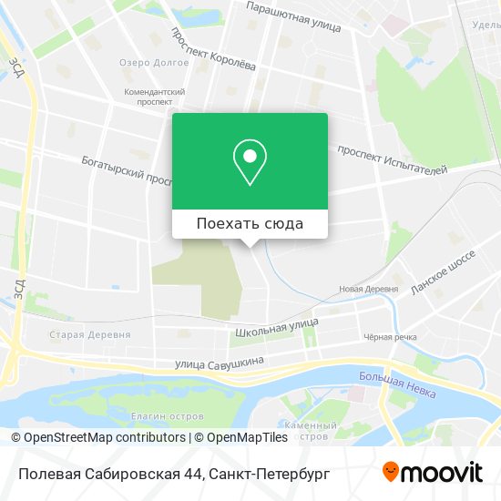 Карта Полевая Сабировская 44