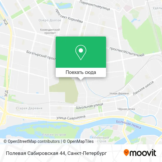 Карта Полевая Сабировская 44