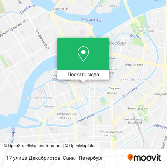 Карта 17 улица Декабристов