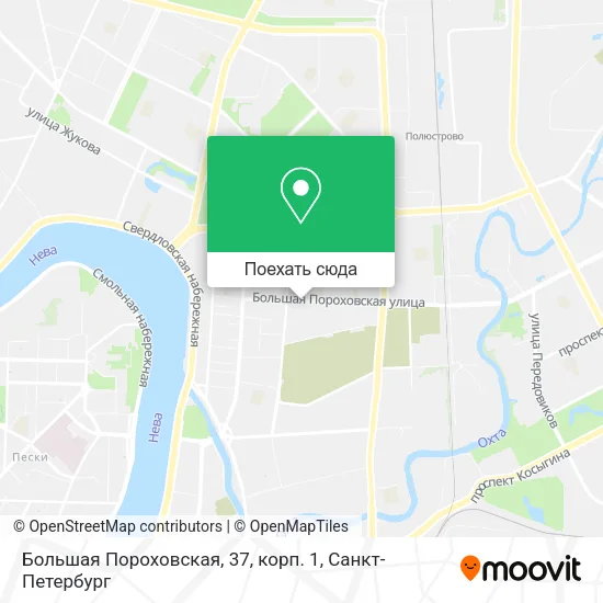 Карта Большая Пороховская, 37, корп. 1