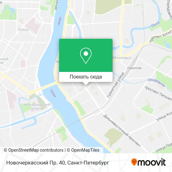 Карта Новочеркасский Пр. 40