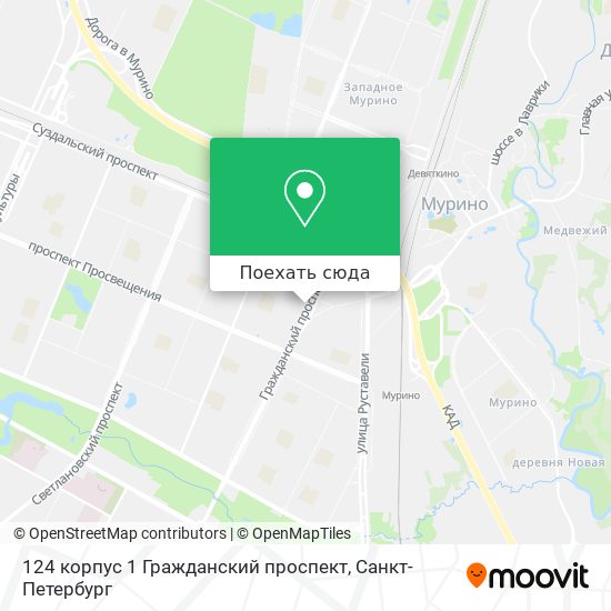 Карта 124 корпус 1 Гражданский проспект