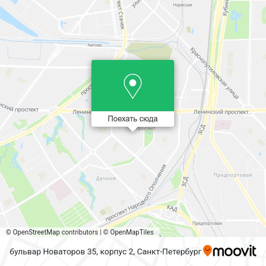 Карта бульвар Новаторов 35, корпус 2