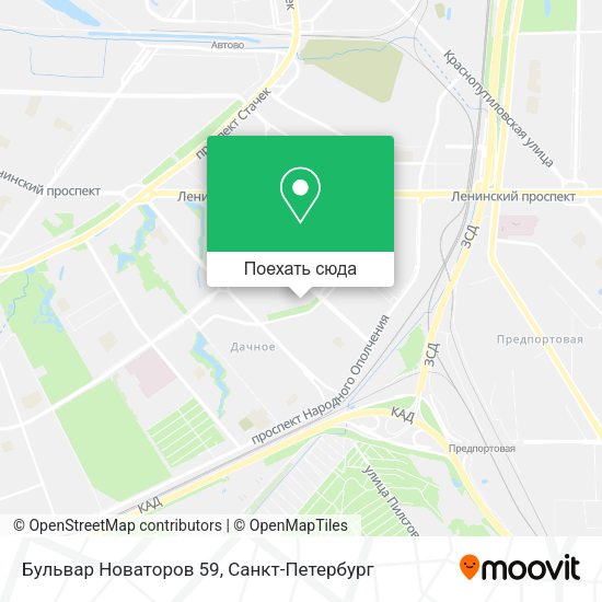 Карта Бульвар Новаторов 59