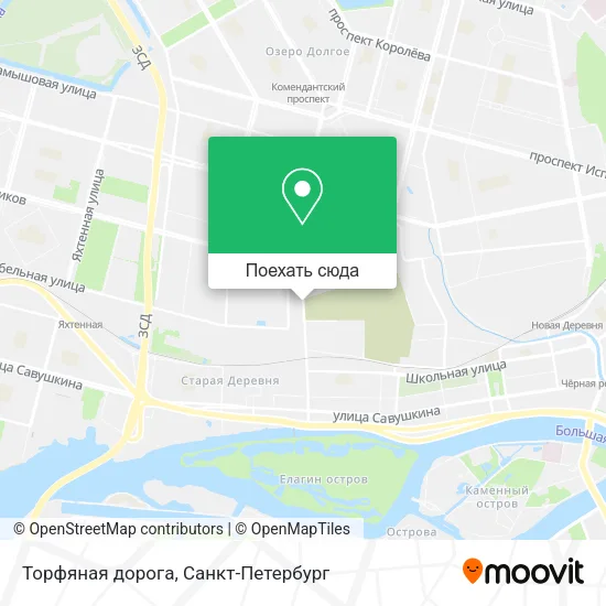 Карта Торфяная дорога