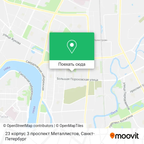 Карта 23 корпус 3 проспект Металлистов