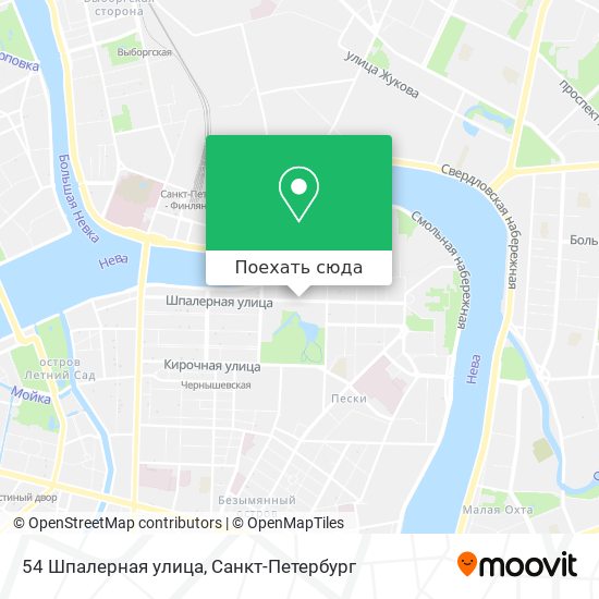 Карта 54 Шпалерная улица