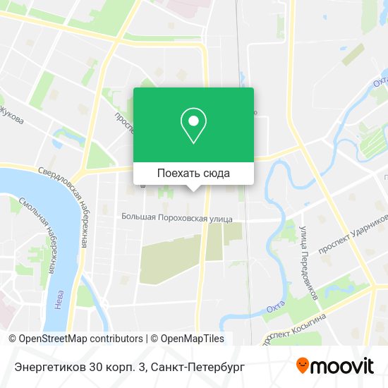 Карта Энергетиков 30 корп. 3