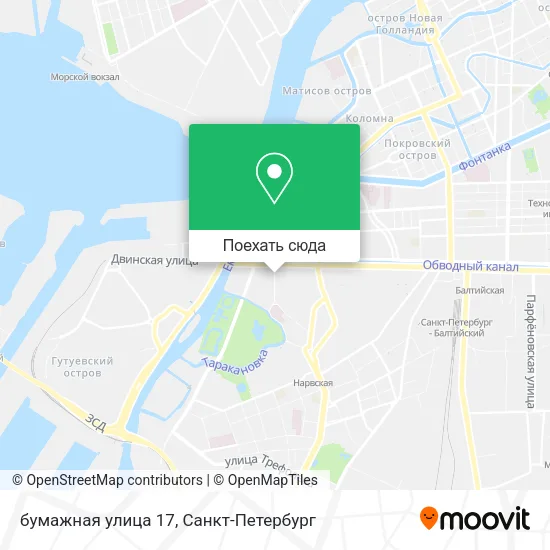 Карта бумажная улица 17