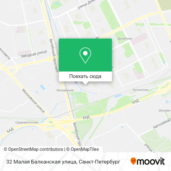 Карта 32 Малая Балканская улица