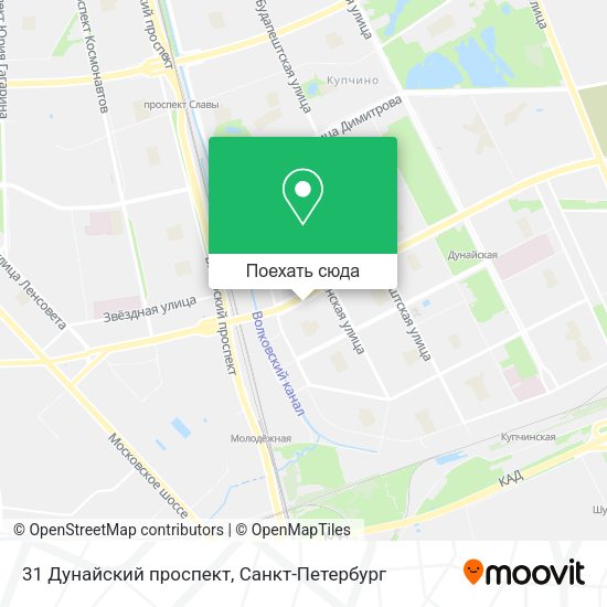 Карта 31 Дунайский проспект
