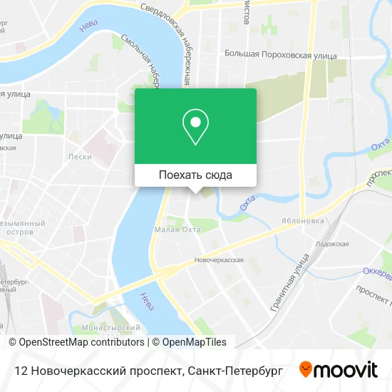 Карта 12 Новочеркасский проспект