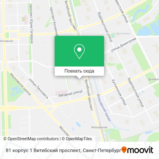 Карта 81 корпус 1 Витебский проспект
