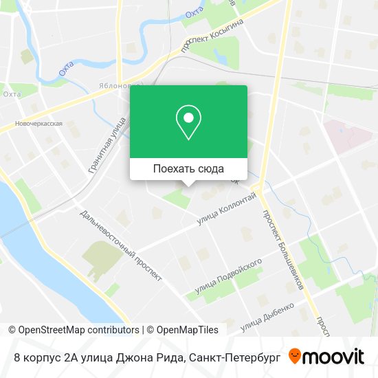 Карта 8 корпус 2А улица Джона Рида