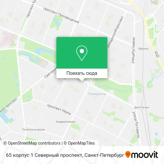 Карта 65 корпус 1 Северный проспект