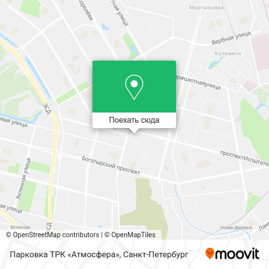 Карта Парковка ТРК «Атмосфера»
