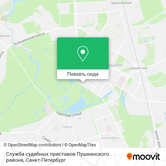 Карта Служба судебных приставов Пушкинского района