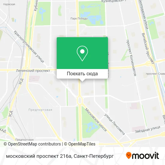 Карта московский проспект 216а