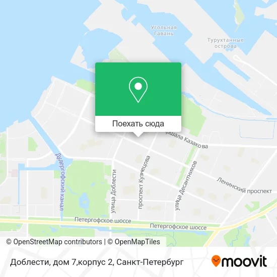 Карта Доблести, дом 7,корпус 2