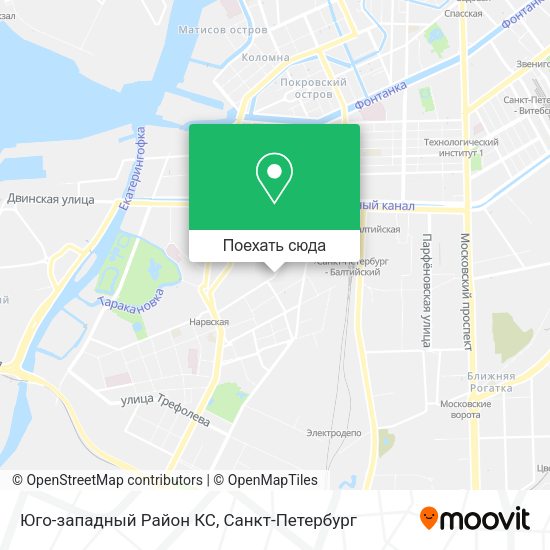 Карта Юго-западный Район КС