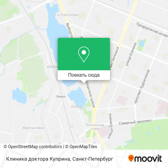 Карта Клиника доктора Куприна