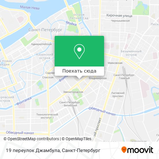 Карта 19 переулок Джамбула