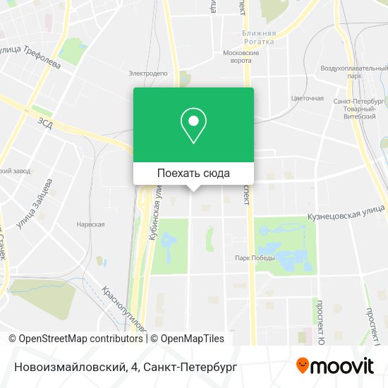 Карта Новоизмайловский, 4