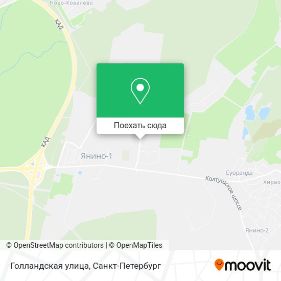 Карта Голландская улица