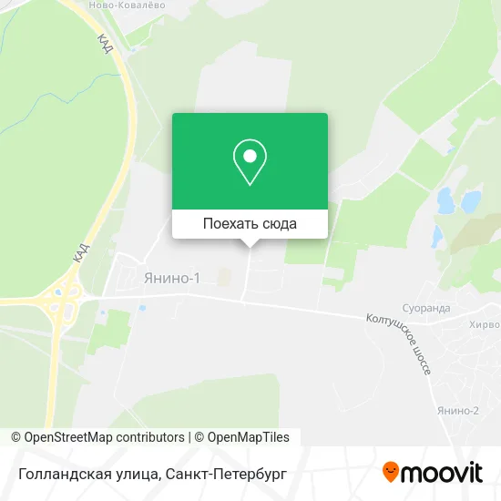 Карта Голландская улица