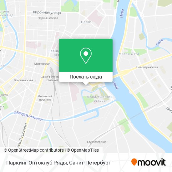 Карта Паркинг Оптоклуб Ряды